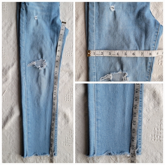 Levi's Distressed Wedgie Straight Fit 90's Casual Denim Jeasns - Picture 6 of 8